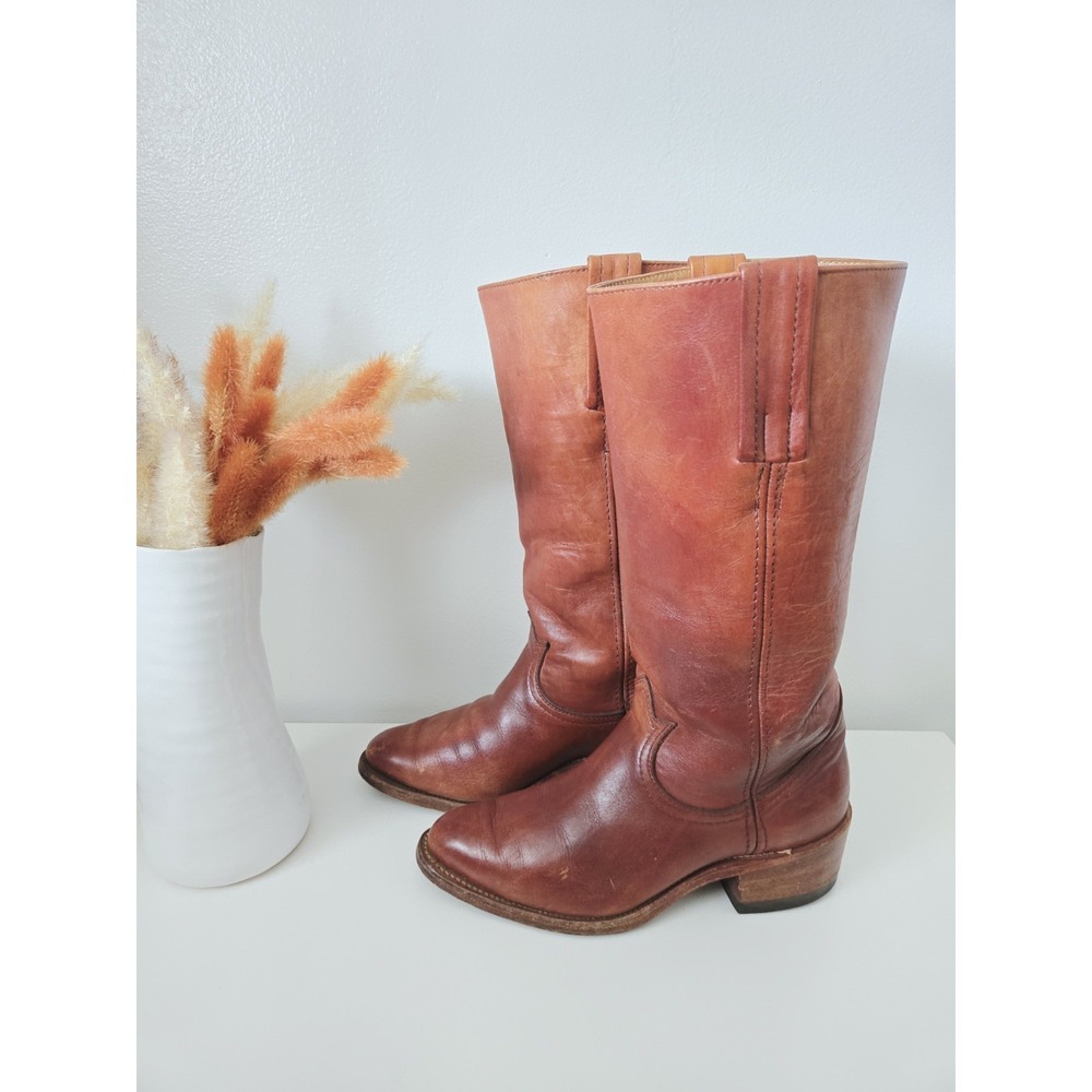Vintage Frye Black Label Riding Boots 60's-70's Women's Sz 7.5D Made in USA